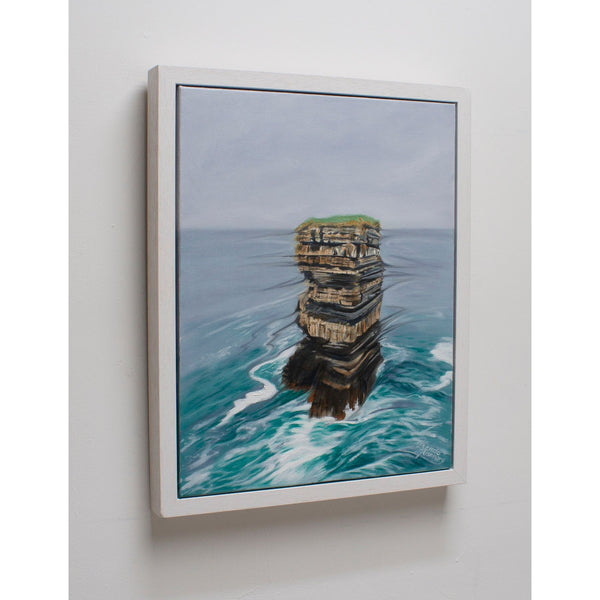 Framed artwork of Dun Briste in Mayo