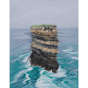 Dun Briste sea stack painting in Mayo