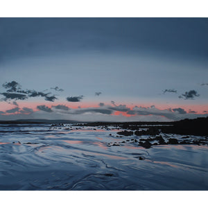 Large original sunset and seascape painting