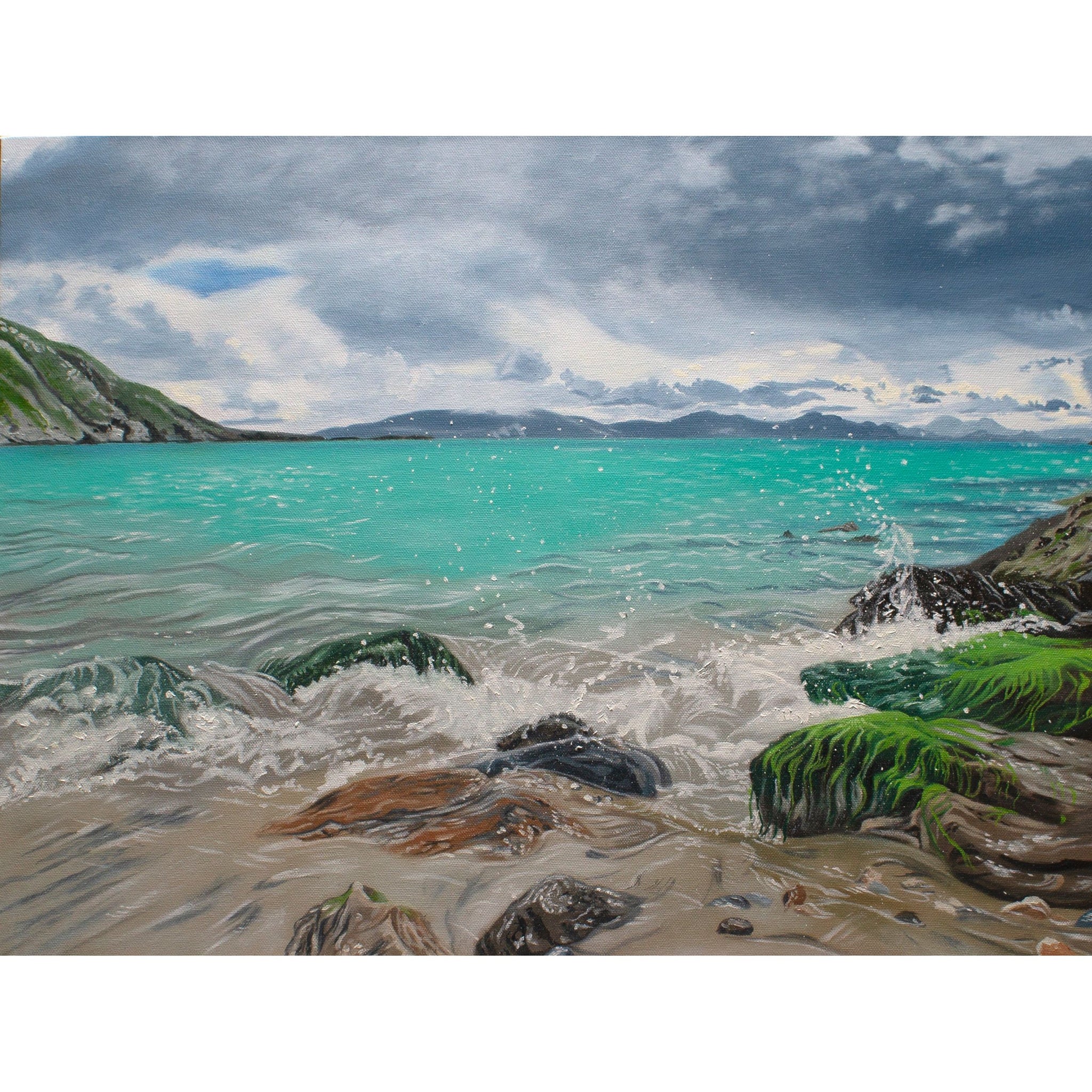 Original oil painting inspired by Keem Bay on Achill Island Mayo