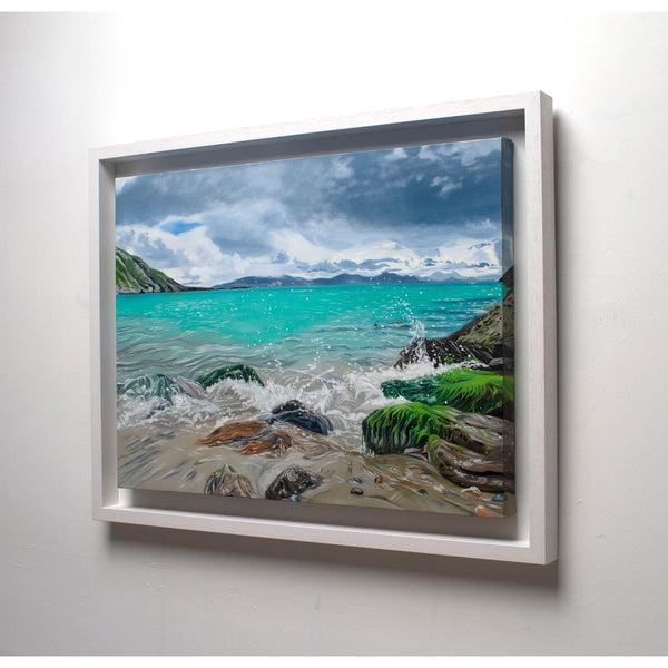 Cntemporary framed painting inspired by Kem Bay Achill Mayo