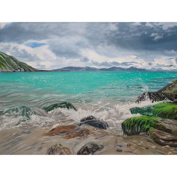 Original oil painting inspired by Keem Bay on Achill Island Mayo