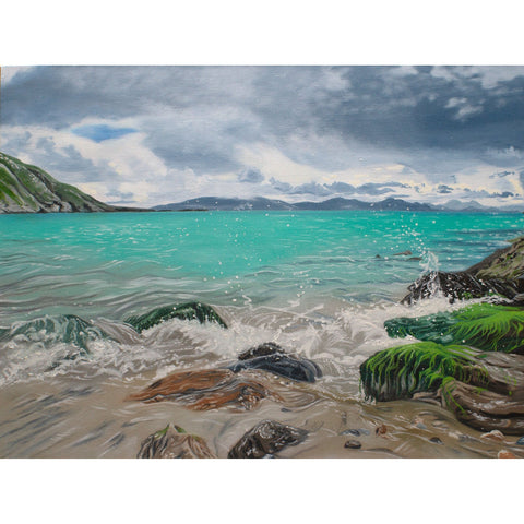 Original oil painting inspired by Keem Bay on Achill Island Mayo