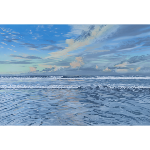 Large original painting inspired by the sea