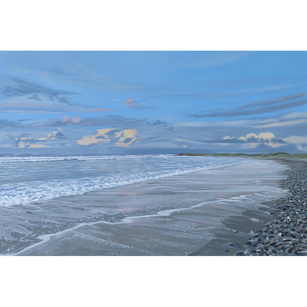 Large original painting inspired by Ireland's shorelines