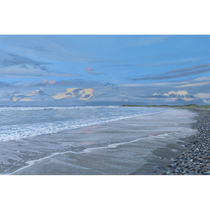 Large original painting inspired by Ireland's shorelines
